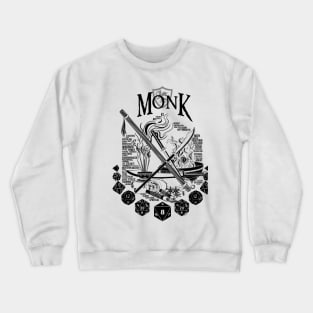RPG Class Series: Monk - Black Version Crewneck Sweatshirt